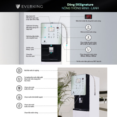 Máy Lọc Nước Điện Giải iON Kiềm EVERKING EKSignature-125 - Hàng Chính Hãng