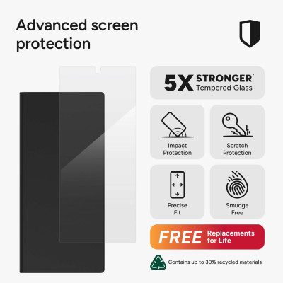 Kính dán màn hình ZAGG InvisibleShield Glass Elite cho Samsung Galaxy Z Fold 7 có khung trợ dán chống vân tay_ Hàng Chính Hãng