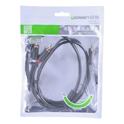 Cáp Chuyển Đổi Ugreen 3.5mm Sang 2 RCA 10510 (2m) - Hàng Chính Hãng