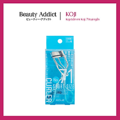 Kẹp Bấm Mi Nhật Bản Koji Eyelash Curler 71, Cong Tự Nhiên, Không Gỉ, Chắc Chắn, Cỡ 33mm, Có Thêm Miếng Đệm Cao Su Để Thay Thế
