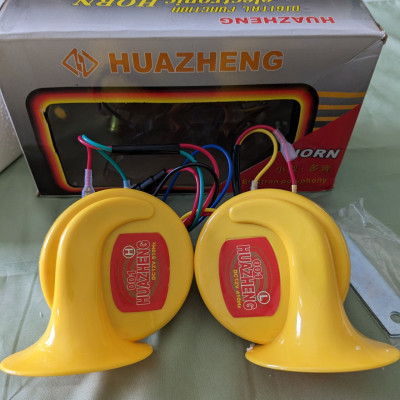 Còi Ngân Ô TÔ Xe Máy Kiểu Ốc Sên 8 Tiếng 12v-24v Loại Tốt: Âm Thanh Sắc Nét, Độ Bền Vượt Trội