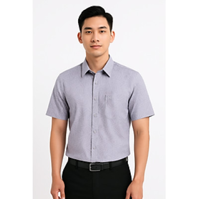 Áo sơ mi Khatoco nam tay ngắn
