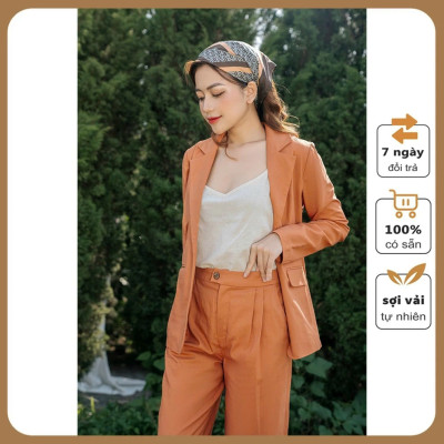 Áo khoác Blazer Nhung Tăm 2 lớp phong cách Hàn Quốc Haint Boutique Bz05