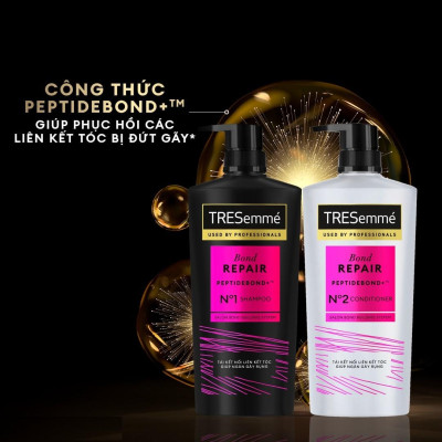 Combo Gội Xả Tresemmé Salon Rebond Dầu Gội 480g+ Dầu Xả 480g
