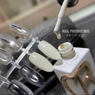 Sơn Gel Màu Trắng Sữa CR05 Cao Cấp 15ml Làm Nail Đẹp Dịu Dàng, Sơn Dirse Trắng Sữa Chua Đậm Mướt, Lên Màu Chuẩn Cho Móng Đẹp Quý Phái
