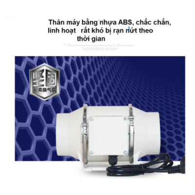 Quạt hút thông gió phi 200 - Quạt hút gió đồng trục cấp khí tươi cho công trình nhà - Hàng chính hãng GDXLFJ siêu chống ồn