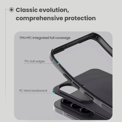 Ốp lưng chống sốc dành cho SamSung Galaxy A56 chính hãng Nillkin dạng sần - Hàng chính hãng