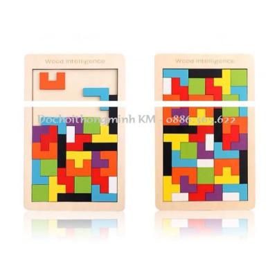 Tangram Puzzle gỗ 40 chi tiết