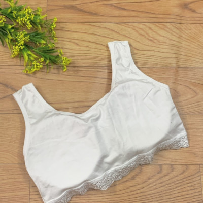 COMBO 5 ÁO BRA THUN LỤA MỀM CHÂN REN QT03