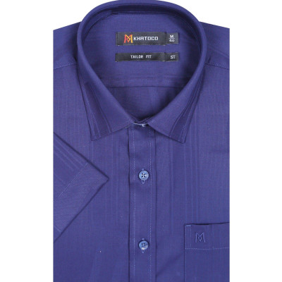 Áo sơ mi nam KHATOCO ngắn tay họa tiết A1MN468T2-CNMK417-2508-N