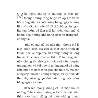 HÃY CỨ MƠ, ĐỜI SẼ NÊN THƠ - Trương Chấn Sang