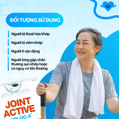 Combo 2 Hộp Viên Sụn Khớp Goodhealth Joint Active - Với UC2 Tái Tạo Và Duy Trì Sụn Khớp - Giúp Khớp Khỏe Dễ Dáng Vận Động – 100% Chính Hãng Từ New Zealand