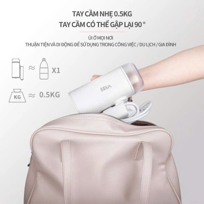 Bàn Là Hơi Nước Cầm Tay SEKA 170ml SK547 (Model Mới Nhất 2024) SK546 Pro 1500W, 220ml, Bàn Là Mini, Bàn ủi Du Lịch - Hàng Chính Hãng