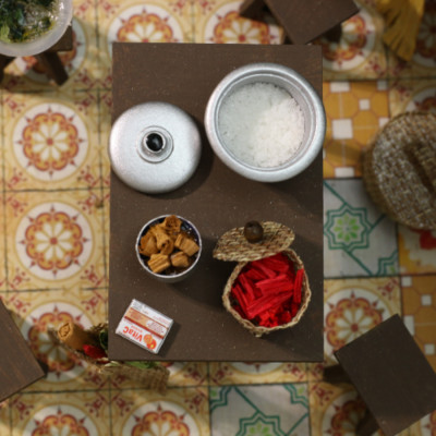 MÔ HÌNH TỰ LẮP RÁP DIY NHÀ SÀI GÒN XƯA - BẾP CỦA MẸ - TX02