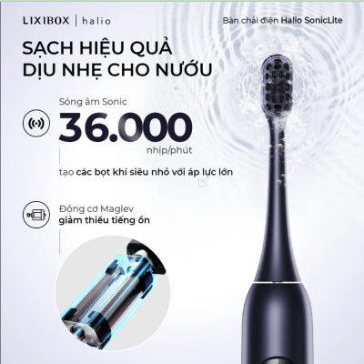 Bàn Chải Điện Halio SonicLite Electric Toothbrush - Ocean Blue