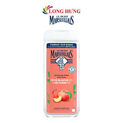 Gel tắm 92% hữu cơ Le Petit Marseillais (650ml) - Hàng chính hãng
