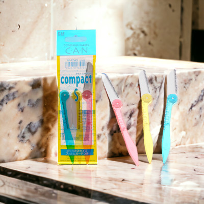 Dao Cạo Lông Mặt Cán Gập Kai Can Compact 01244 CS-3P