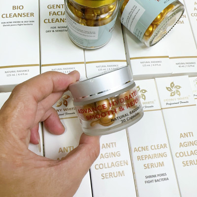 Viên Dưỡng Trắng Da PEONY WHITE 30v - Bù Nước - Chống Lão Hóa - Cân Bằng Độ pH - Cấp Ẩm - Giải Pháp Cho Làn Da Khô Ráp