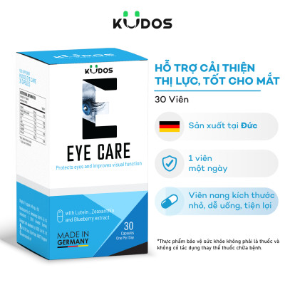 Thực phẩm bảo vệ sức khỏe KUDOS EYE CARE (30 viên/hộp)
