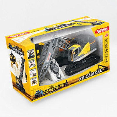 Đồ Chơi Duka Xe công trình điều khiển từ xa 2.4G - Xe cần cẩu DK81269