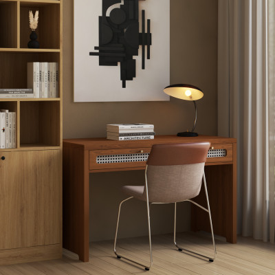 [Happy Home Furniture] MEYDAN , Bàn làm việc 2 ngăn kéo , 120cm x 55cm x 75cm ( DxRxC), BAN_042