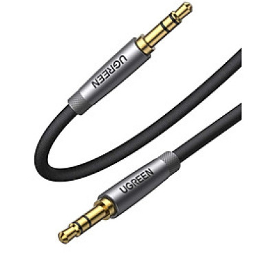 Ugreen UG10116AV150TK 3M 2 đầu 3.5mm dương màu Đen Cáp âm thanh cao cấp - HÀNG CHÍNH HÃNG