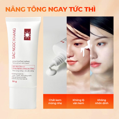 Bộ đôi dưỡng da và chống nắng: Kem dưỡng da ban đêm 30g và Kem chống nắng 50g (Sắc Ngọc Khang Official)