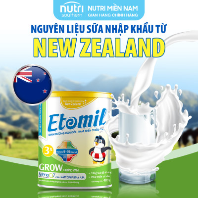 [COMBO 2 HỘP] Sữa Etomil 3X Grow Hộp 700g - Giúp Bé Tăng Cường Phát Triển Chiều Cao, Cải Thiện Tình Trạng Thấp Còi