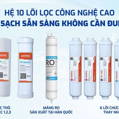 Máy lọc nước nóng nguội Karofi Livotec 615 - Hàng chính hãng