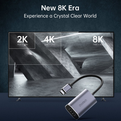 Cáp chuyển đổi Choetech HUB-H16 Type C sang HDMI 8K60Hz  (hàng chính hãng)