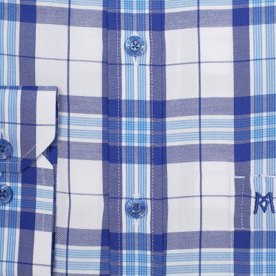 Áo sơ mi nam tay dài form suông Khatoco A1MD468T1-CNCR034-2407-D