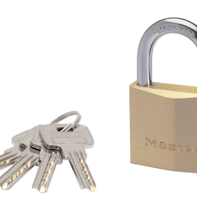 Master Lock 2950D ổ khóa thân đồng 50mm 4 chìa vi tính hiệu - hàng chính hãng của Mỹ