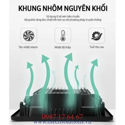 Đèn Pha Năng Lượng Mặt Trời JinDian mã JD-8825L Công Suất 25W -Khung Nhôm, Chip Led "SMD" 