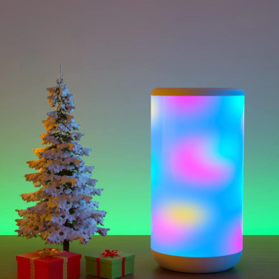 Đèn LED để bàn thông minh RGBIC Govee Aura Smart Table Lamp H6052 | Chế độ đọc sách, đèn ngủ, báo thức chăm sóc sức khoẻ