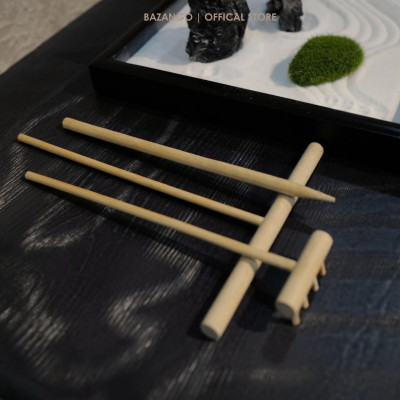 Khay cát - Bộ dụng cụ làm vườn thiền Nhật - Bazango - Trang Trí Nhà