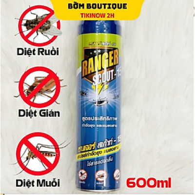 Xịt Diệt Muỗi, Ruồi, Gián & Côn trùng Thái Lan 600ml