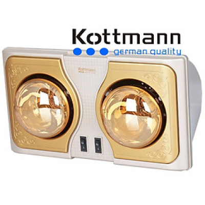 Đèn sưởi nhà tắm Kottmann 2 bóng K2B-H Hàng chính hãng