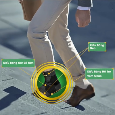 Băng Bảo Vệ Khớp Cổ Chân Vantelin Ankle Support size S