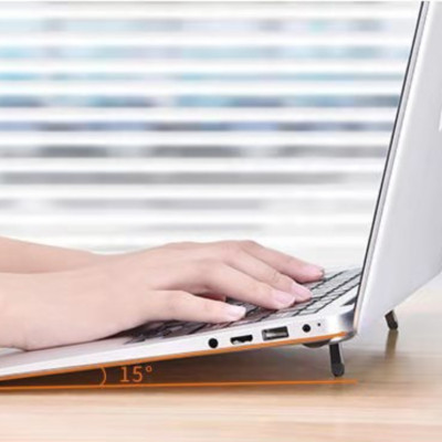 Giá đỡ laptop kệ đỡ máy tính tản nhiệt siêu mỏng gọn có 2 nấc độ cao - Hàng chính hãng