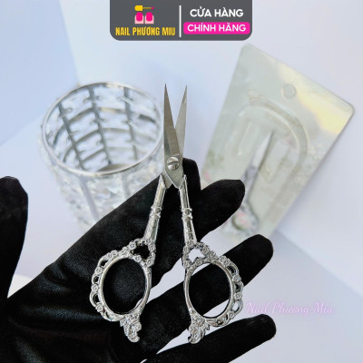 Kéo Hoàng Cung Cắt Móng Giả, Cắt Form Bằng Thép Không Gỉ, Sang Trọng, Lưỡi Cắt Sắc Làm Nail, Dễ Sử Dụng Nail Phương Miu Nữ Women