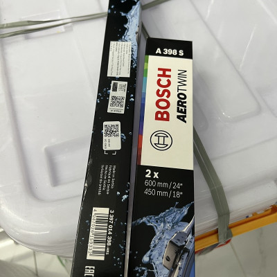 Gạt Mưa BOSCH AeroTwin Euro Set A398S Kích thước 24/60cm – 18/45cm | Dành cho Xe Mazda CX-5 và Mazda 6