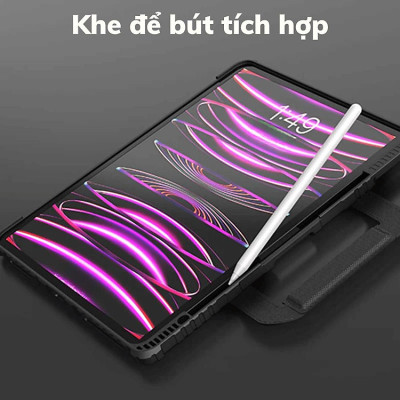 Bao da kèm Bàn Phím cho iPad Pro 11 13 inch M4 2024, ipad Air 6 M2 / Air4 / Air5 / Pro 11 inch M1 - M2 hiệu Nillkin Carry Go Có Đèn Nền Tay Cầm Từ Tính Di Động / Đèn nền 7 Màu / Độ Sáng 4 Mức - Hàng chính hãng