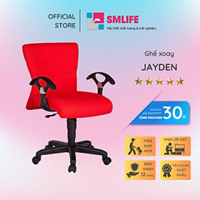 Ghế xoay nhân viên bọc vải SMLIFE Jayden