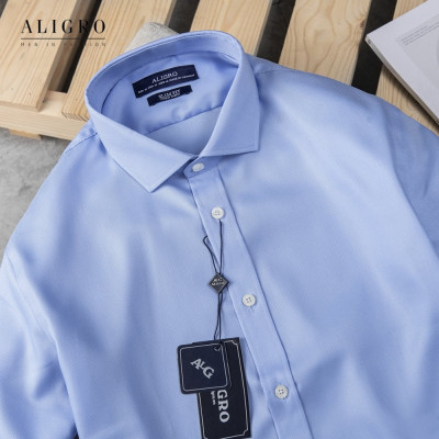 Áo sơ mi nam dài tay ALIGRO chất liệu cotton cao cấp mềm mại, thoáng mát, thấm hút mồ hôi, kháng khuẩn cao ALGS197