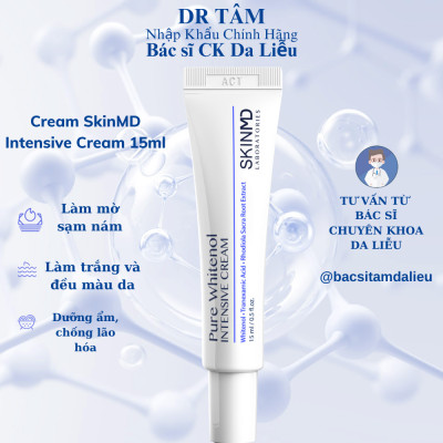 SkinMD Pure Whitenol Intensive Cream 15ml - Tái tạo da Nám, Trắng Sáng Da Và Chống Lão Hóa - Hàn Quốc
