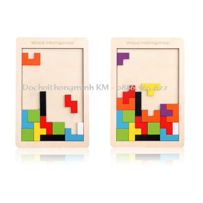 Tangram Puzzle gỗ 40 chi tiết