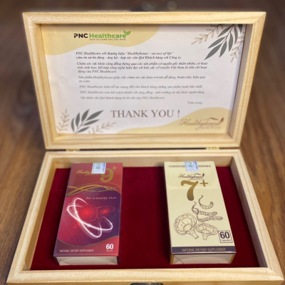 Combo 1 hộp Đông Trùng Linh Chi 7+ Hỗ Trợ Tăng Đề Kháng, Giảm Mệt Mỏi và 1 Hộp Viên Uống 9+ Tốt Gan Khỏe Người, Hộp 60 Viên