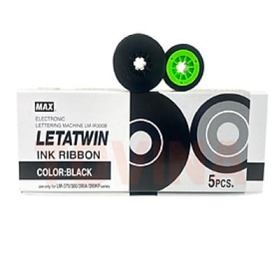 Mực đen LM-IR300B (12mm, 50m/cái) - Hàng chính hãng - Max - Nhật Bản