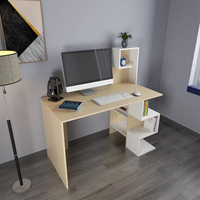 Bàn làm việc hiện đại liền tủ sách SMLIFE Darkside