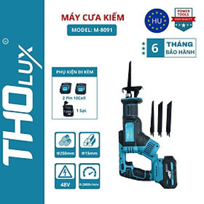 Máy cưa kiếm M-8091 cắt đa năng, lõi đồng 100%, 2 Pin 10 Cell
